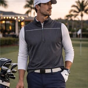 Bolle’ Golf Black Performance Thermal Vest pullover (large)‎